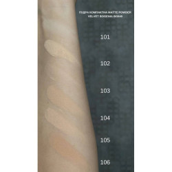 Матуюча компактна пудра Bogenia Velvet BG640