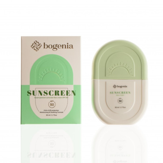 Сонцезахисний крем Sunscreen broad spectrum face cream SPF 50+ Bogenia BG441.001