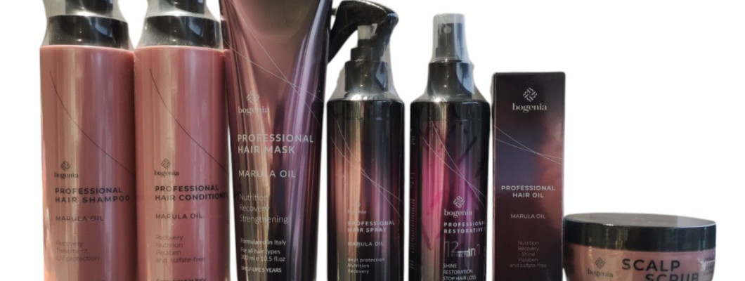 Серія для волосся з маслом марули Bogenia — професійний догляд, який повертає волоссю життя