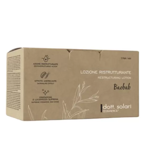 Лосьйон реструктуруючий з маслами баобаба і льону Dott. Solari Olea (12*12 мл)